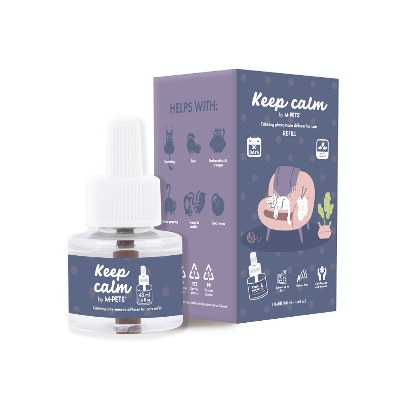 Сменный блок Keep Calm успокаивающий феромон для кошек, флакон